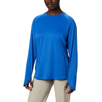 Columbia Sweater Dames, PFG Buoy Knit Long Sleeve Blauw, 89WAHYMTP